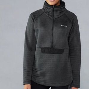 Columbia Women's Charcoal Quarter-Zip Omni Wick Sweatshirt